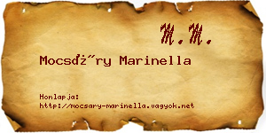 Mocsáry Marinella névjegykártya